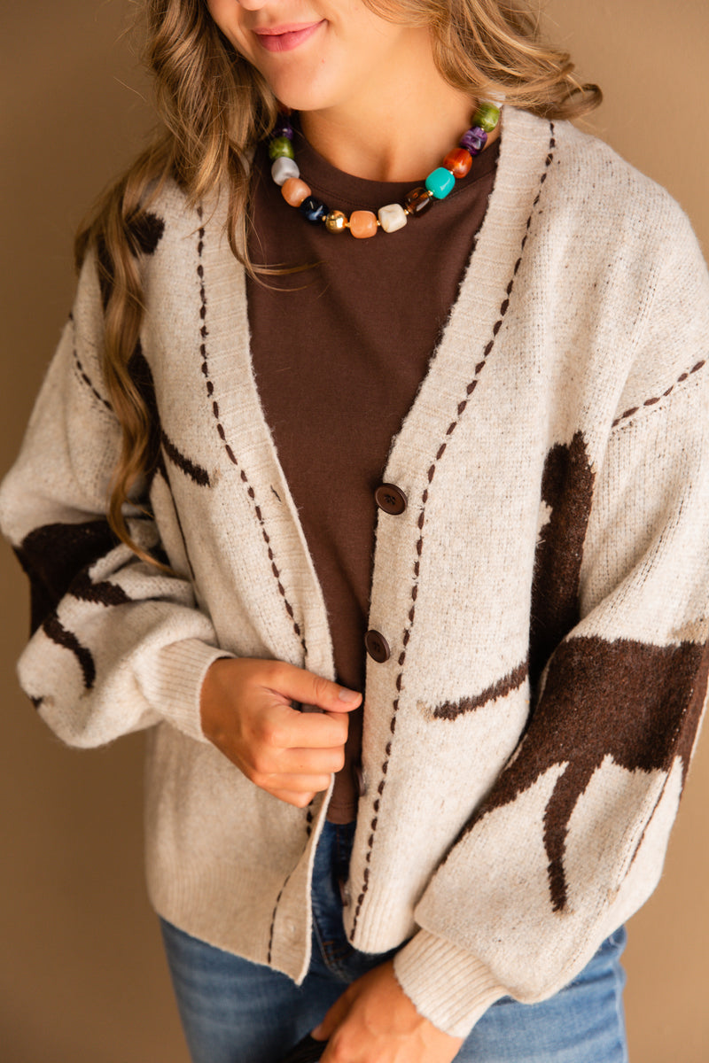 Payton Horse Cardigan