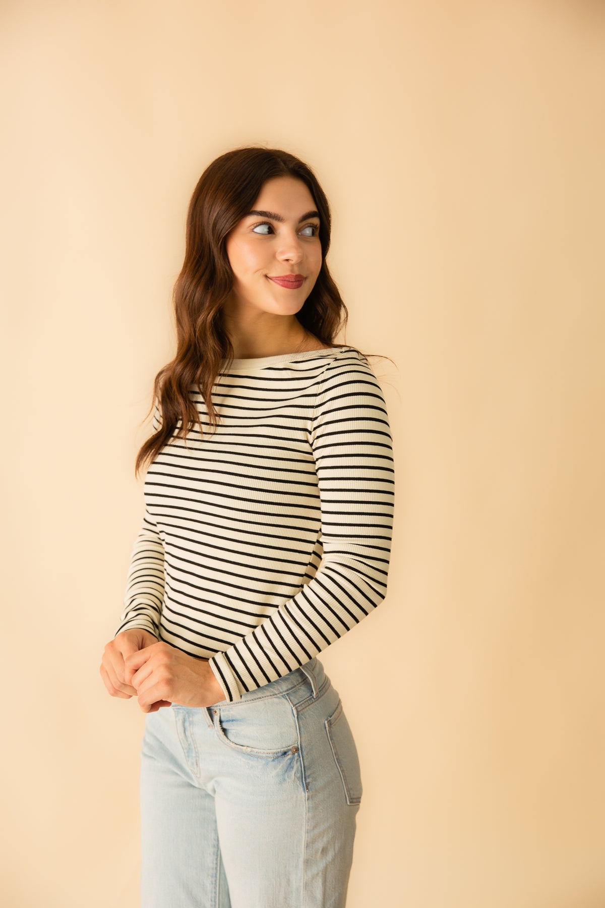Brioche Boat Neck Top