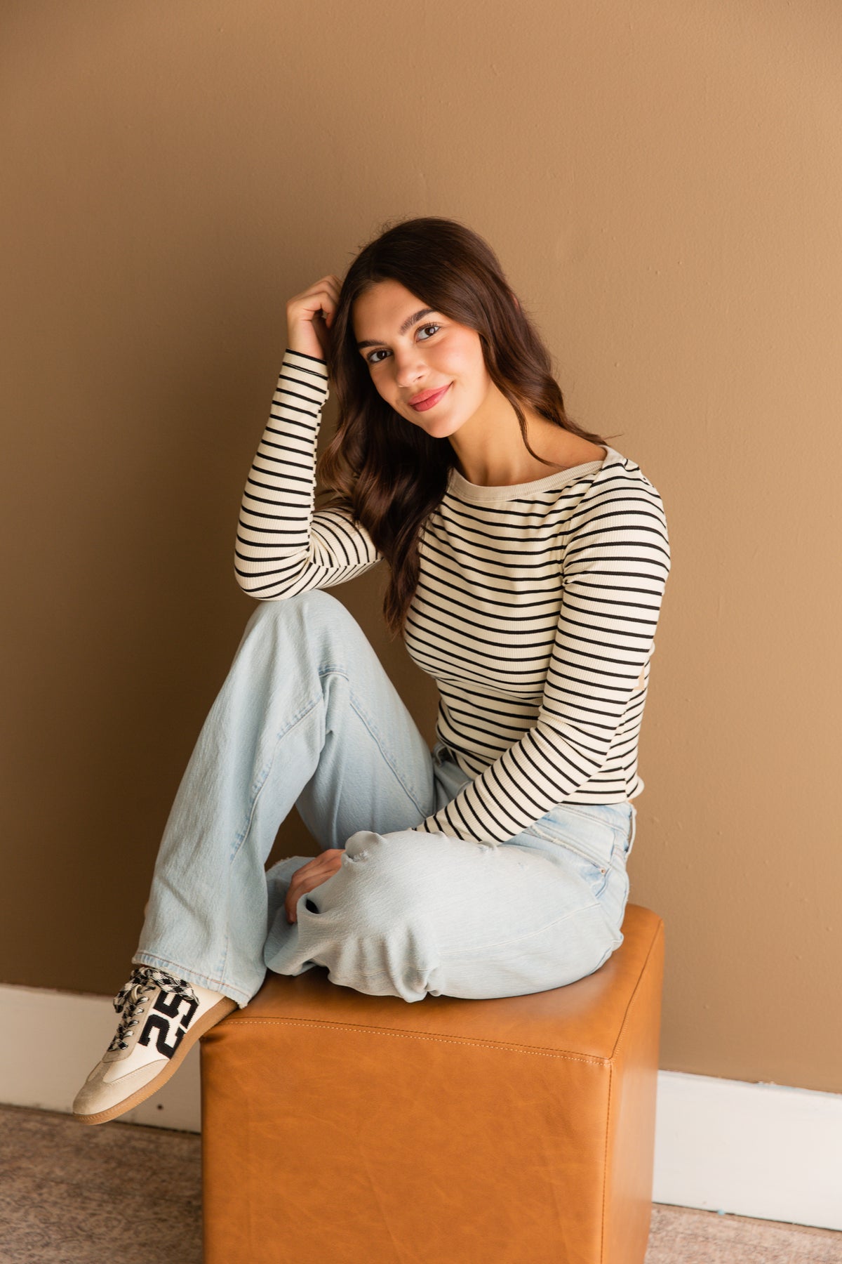 Brioche Boat Neck Top