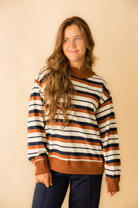 Oversized Striped Sweatshirt