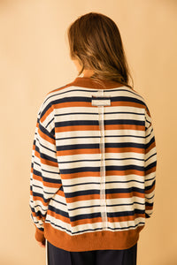 Oversized Striped Sweatshirt