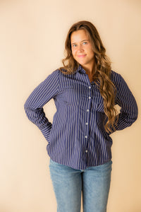 Elena Cinched Waist Button Up