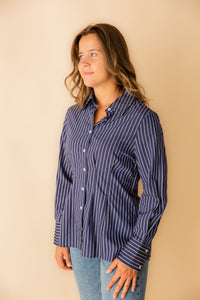 Elena Cinched Waist Button Up