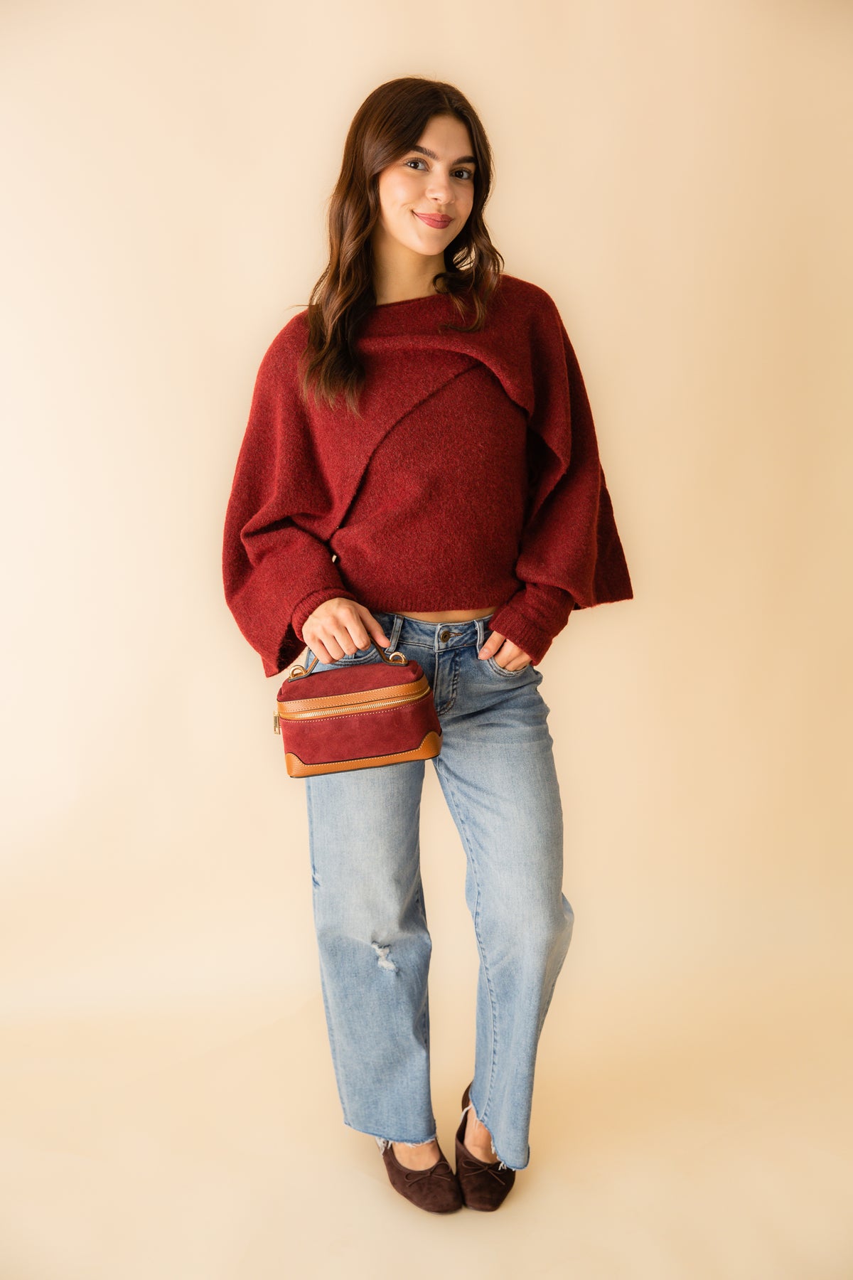 Cannes Genuine Italian Bucket/Crossbody