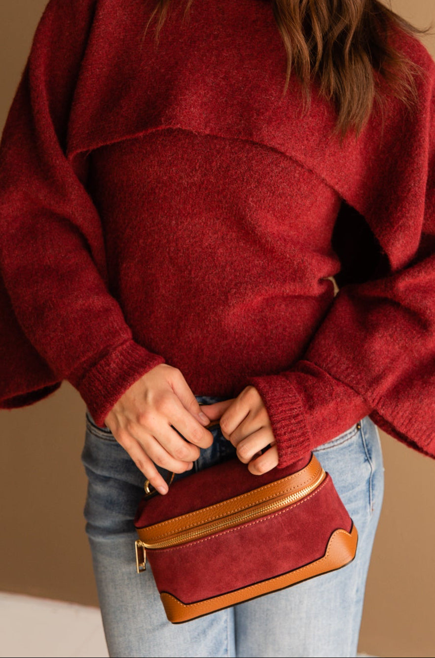 Cannes Genuine Italian Bucket/Crossbody