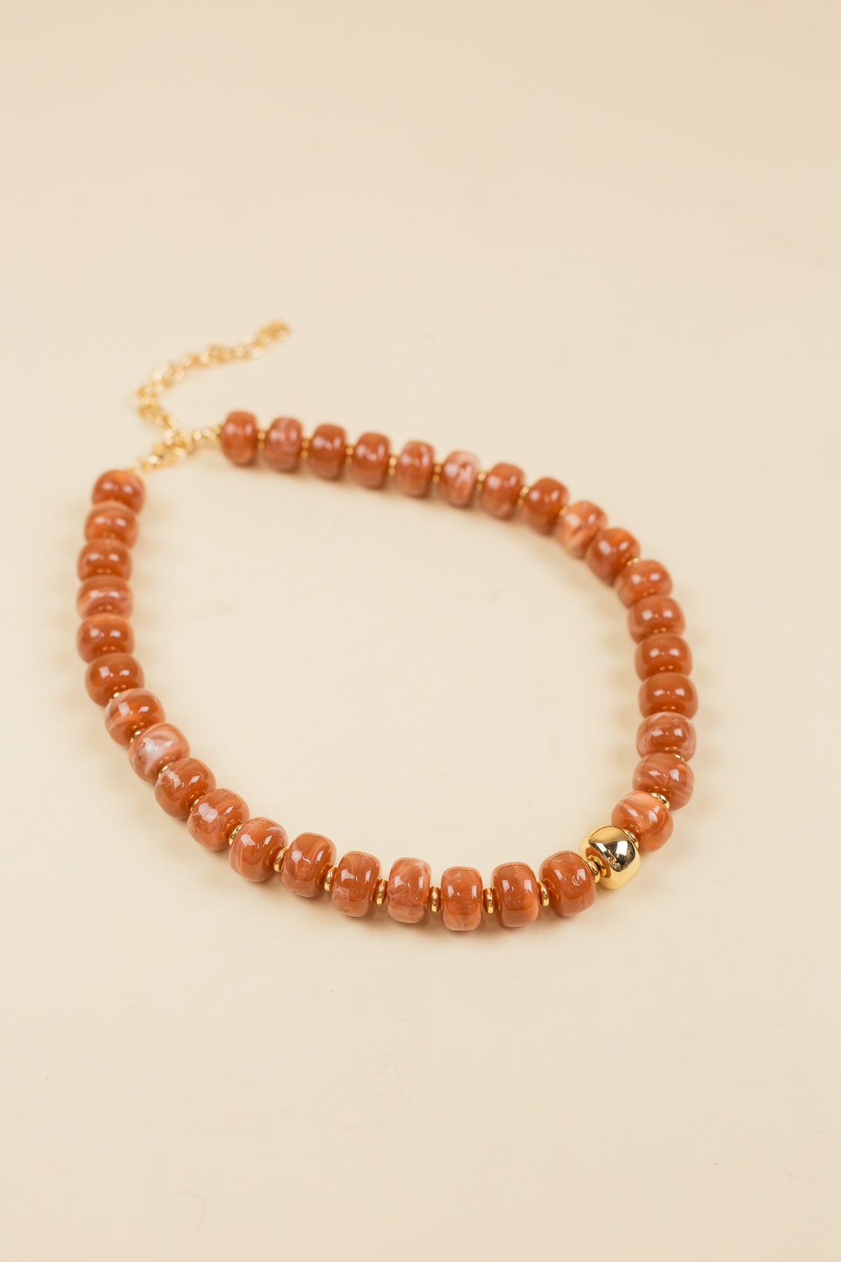 Encino Chunky Necklace Rust