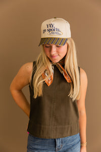 Yay, Go Sports Canvas Cap