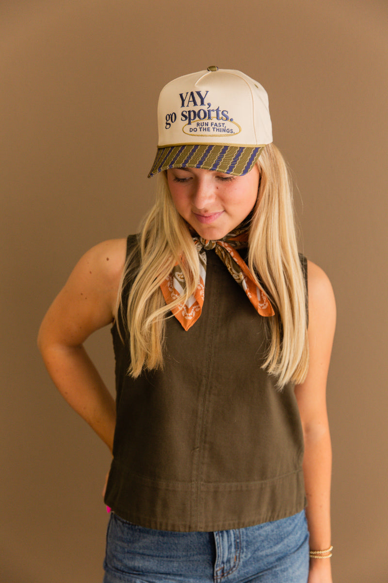 Yay, Go Sports Canvas Cap