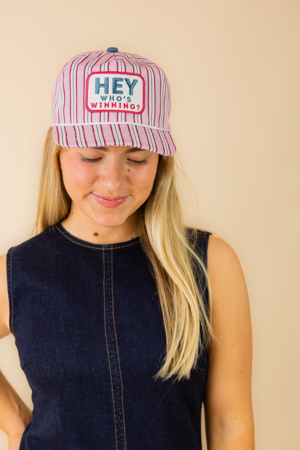 Who's Winning Canvas Cap