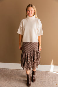 Cappucino Midi Skirt