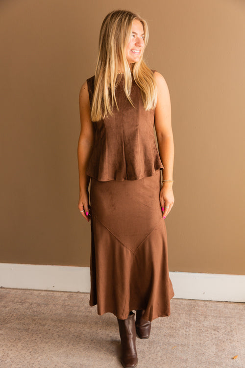 Bexley Suede Skirt