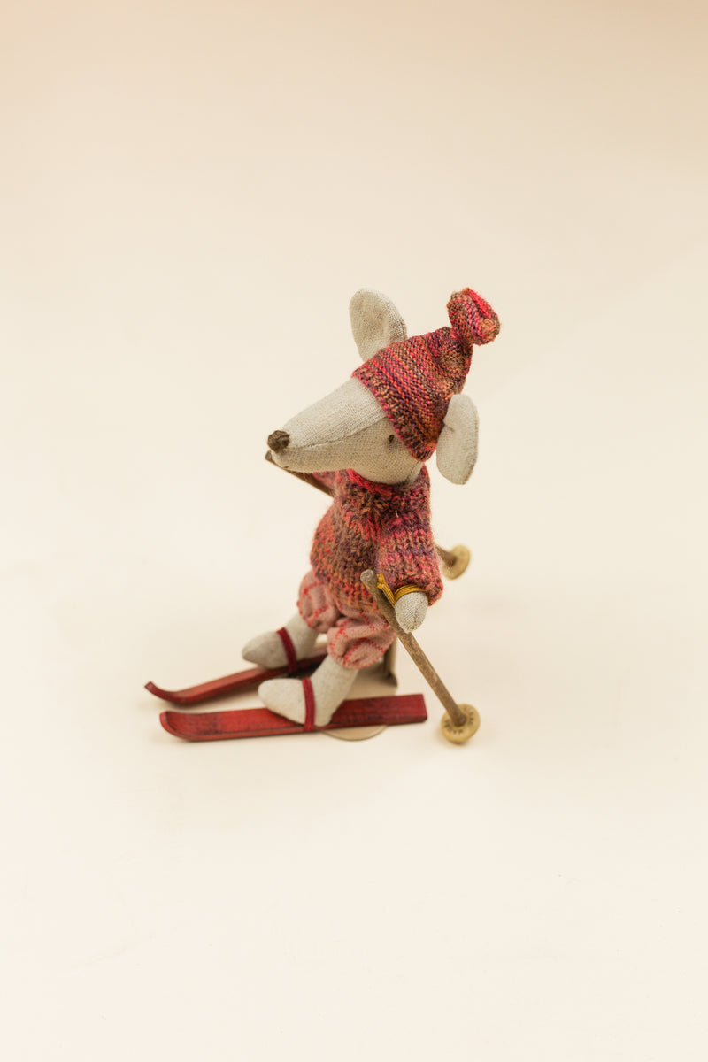 Winter Mouse With Ski Set, Big Sister