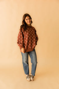 Oversized Polka Dot Sweater