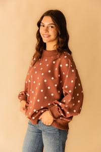Oversized Polka Dot Sweater