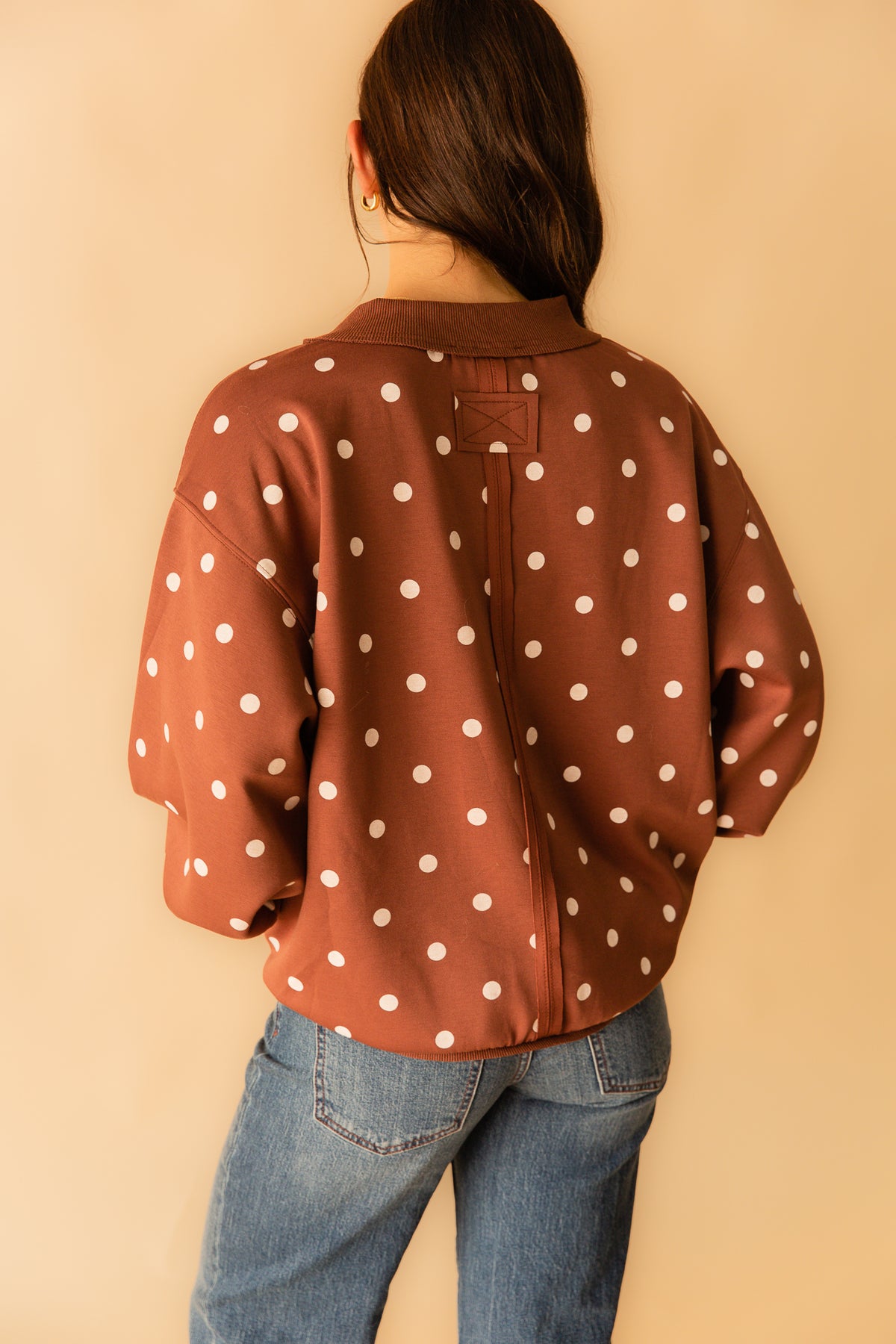 Oversized Polka Dot Sweater