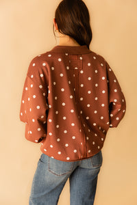 Oversized Polka Dot Sweater