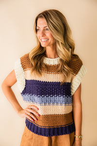 Bookmark Stripe Sweater Vest