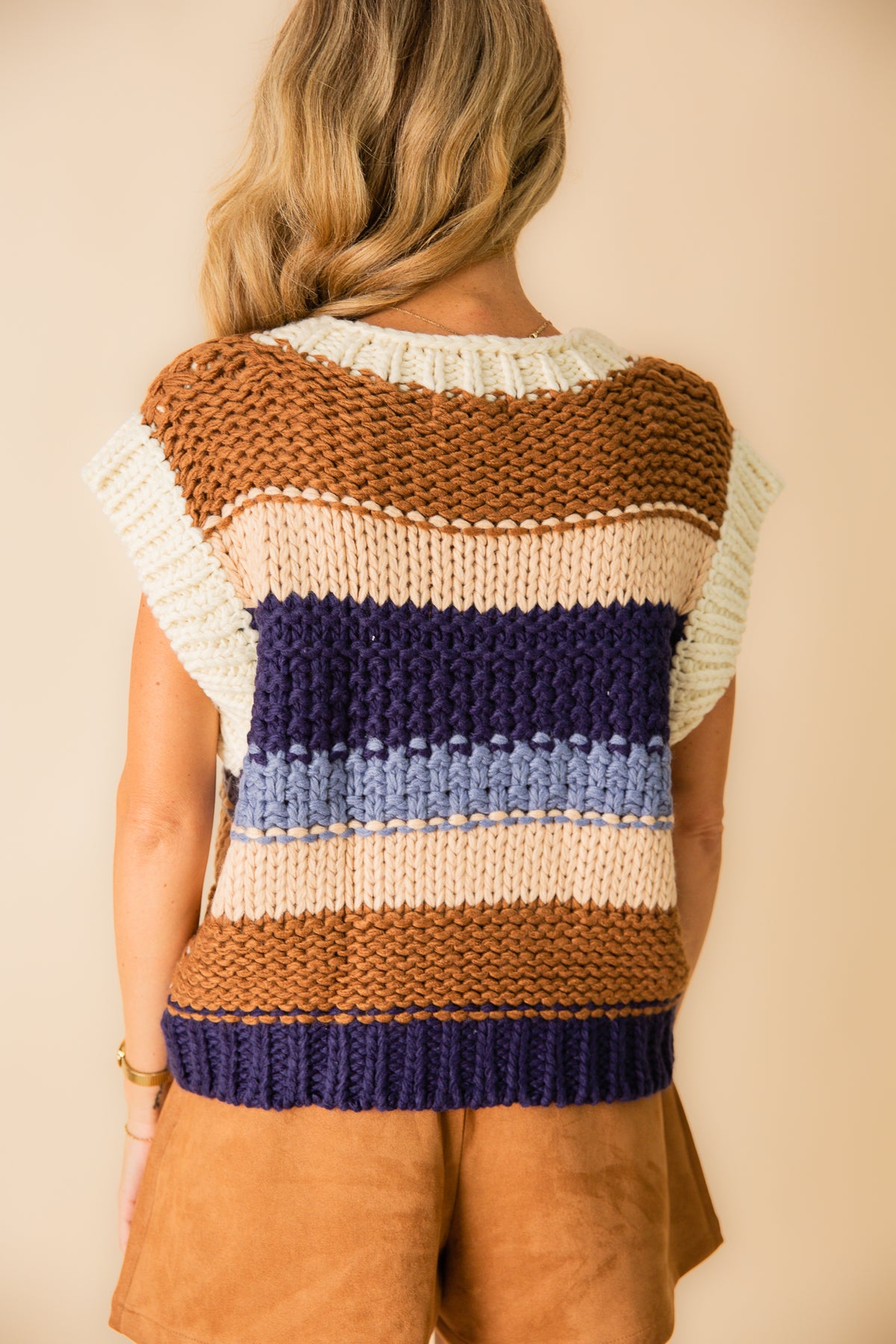Bookmark Stripe Sweater Vest