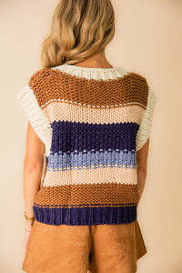 Bookmark Stripe Sweater Vest