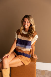 Bookmark Stripe Sweater Vest