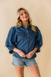 Merci Denim Top