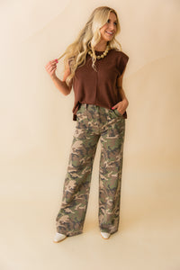 Far Out PatchPocket High Rise Wide Leg