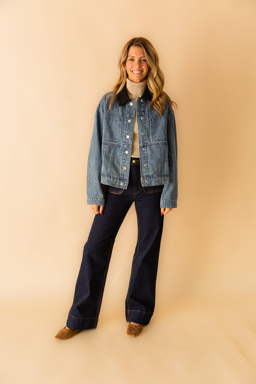 Sidney Cropped Denim Jacket