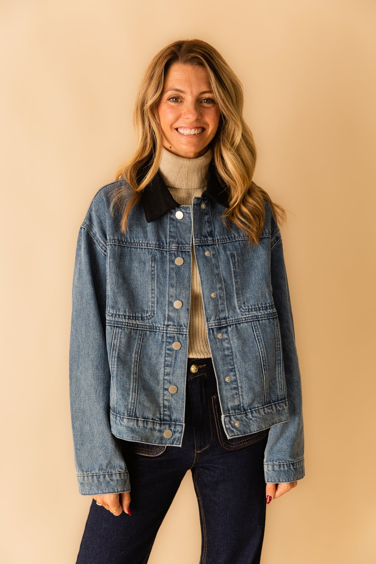 Sidney Cropped Denim Jacket