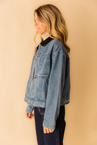 Sidney Cropped Denim Jacket
