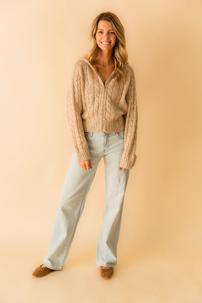Effortless Cable Knit Cardigan