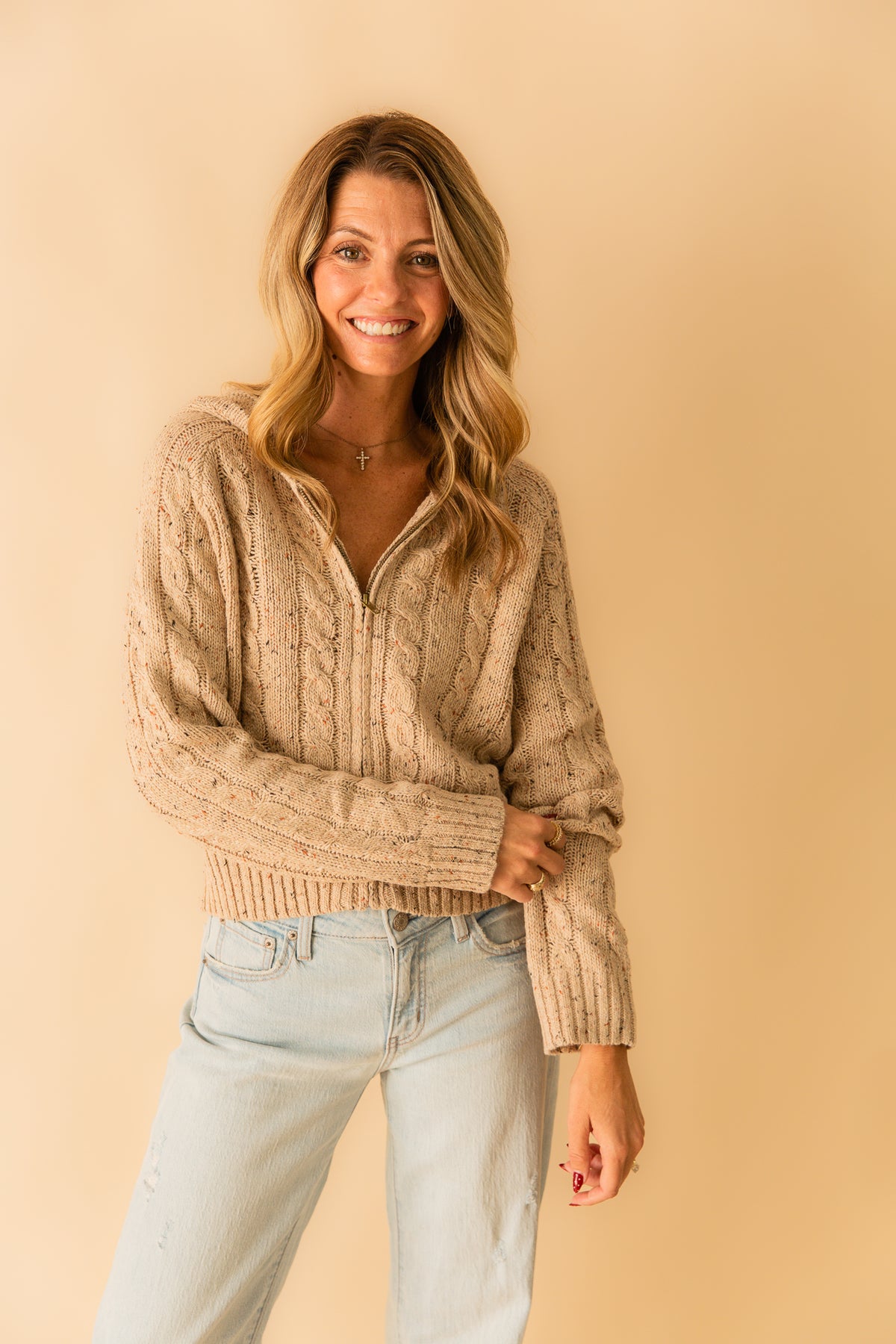 Effortless Cable Knit Cardigan