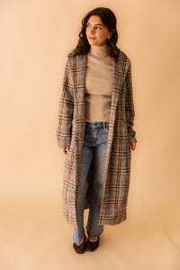 Flower Bed Plaid Coat