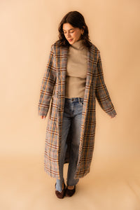 Flower Bed Plaid Coat