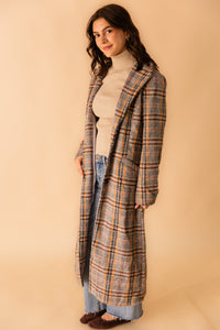 Flower Bed Plaid Coat