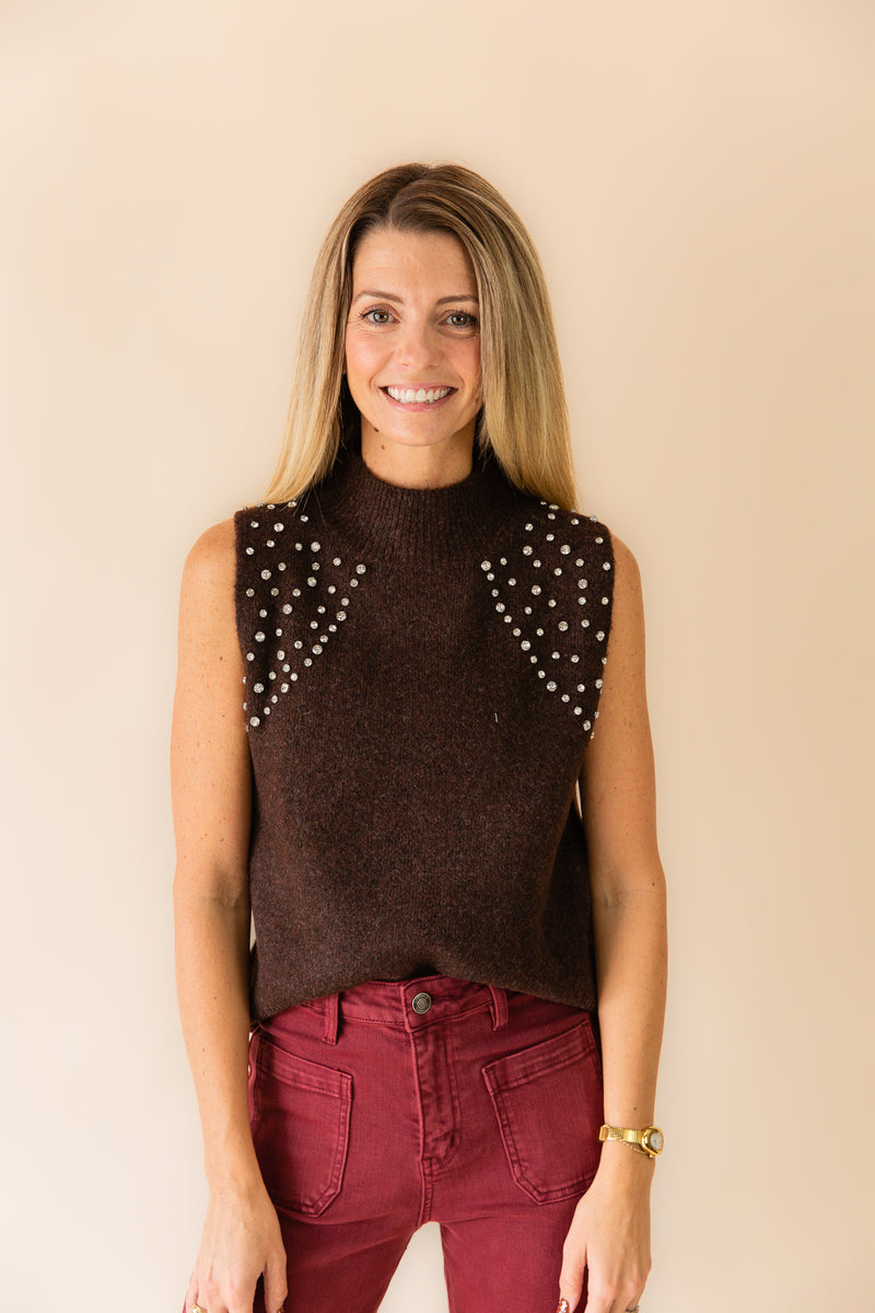 Lola High Neck Sleeveless Top