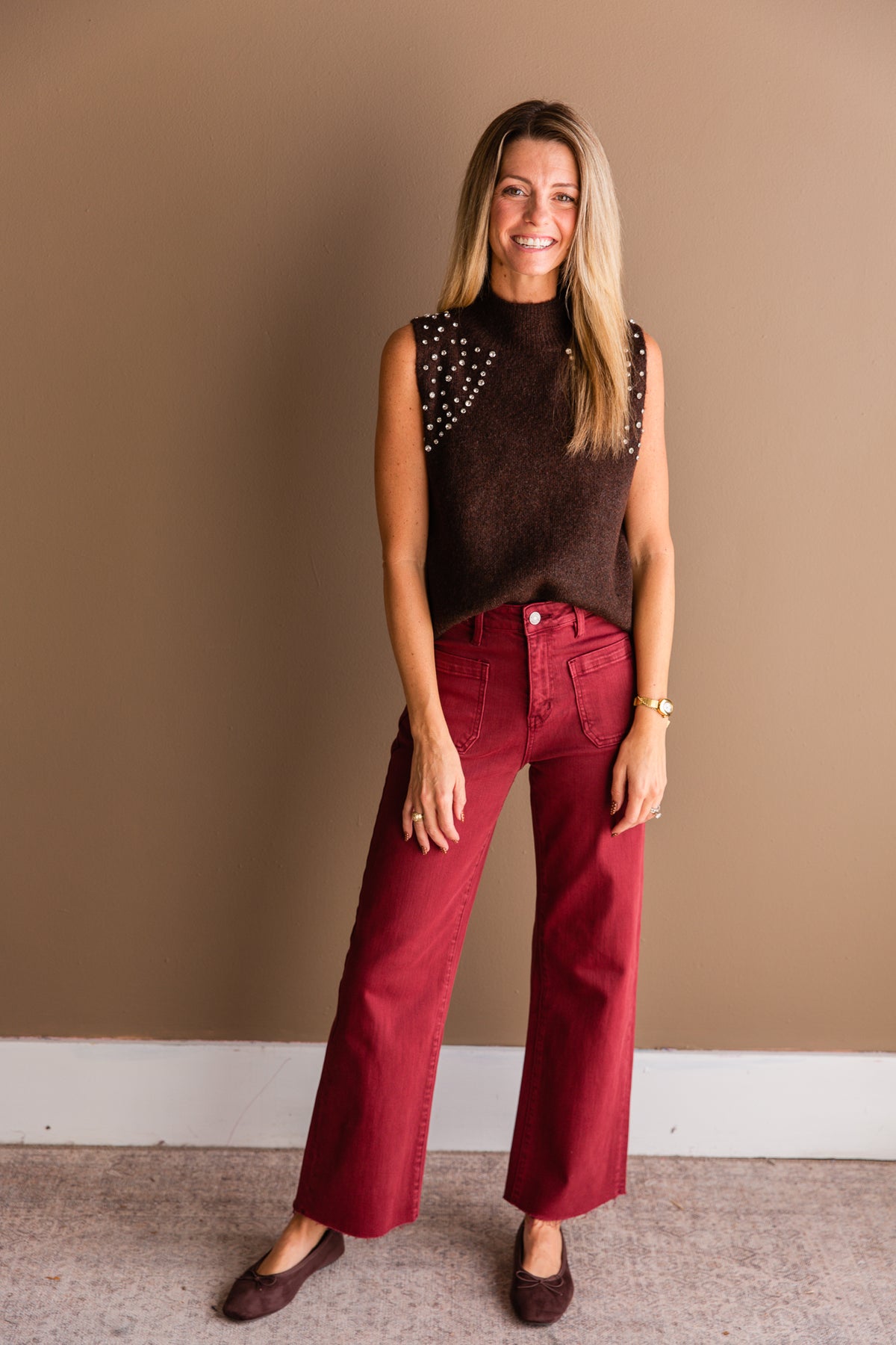 Stella HR Wide Crop Raw Hem
