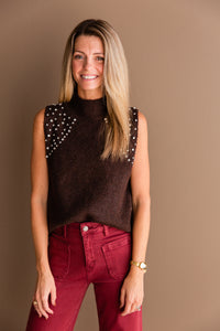 Lola High Neck Sleeveless Top
