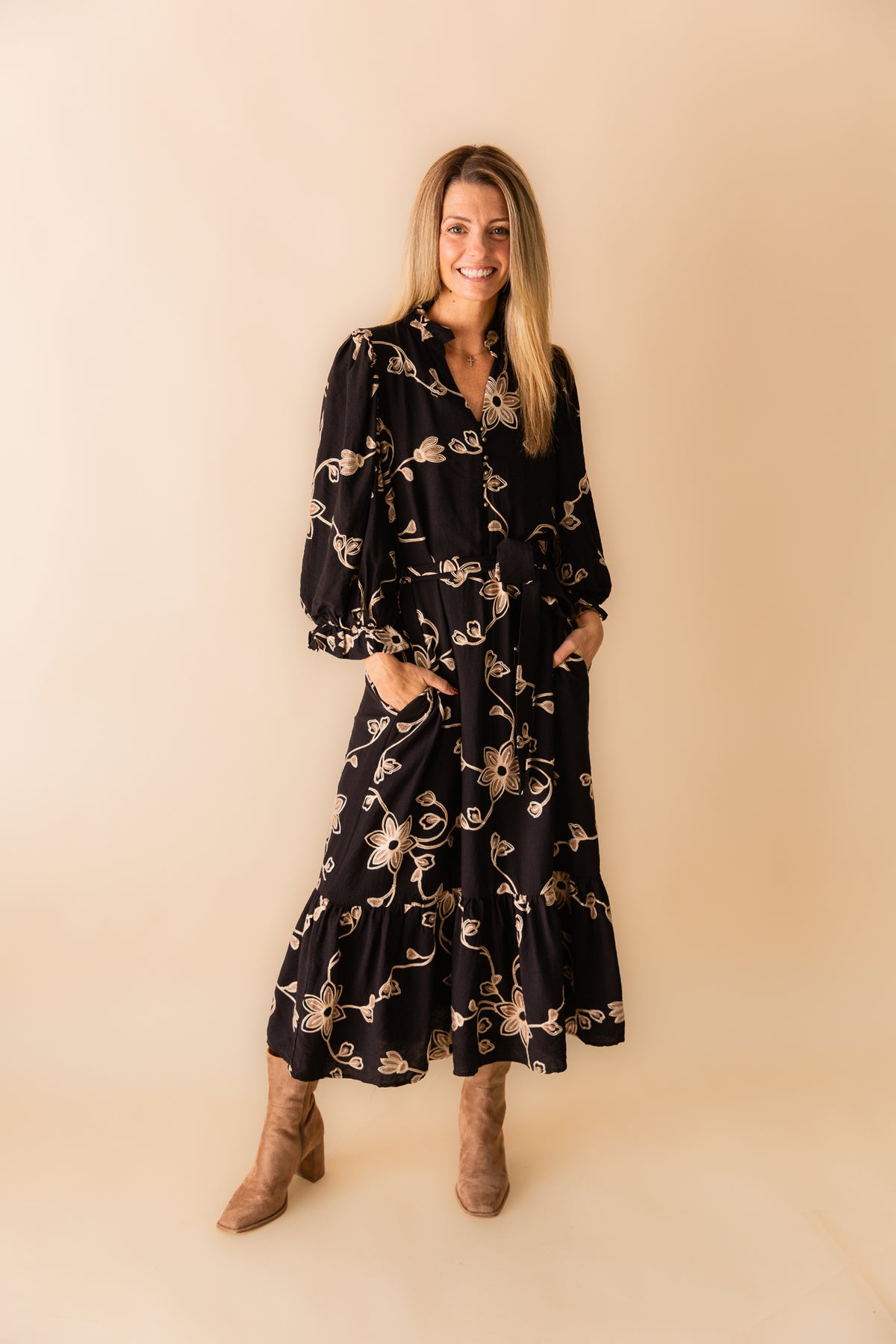 Maddy L/S Maxi Dress