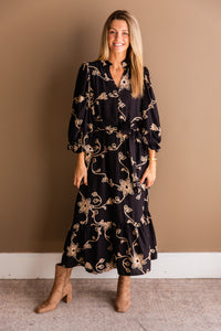 Maddy L/S Maxi Dress