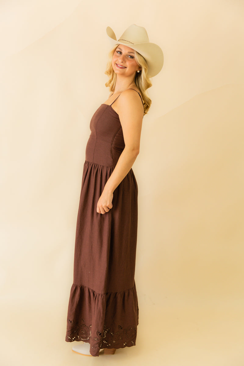 Esti Emb Maxi Dress