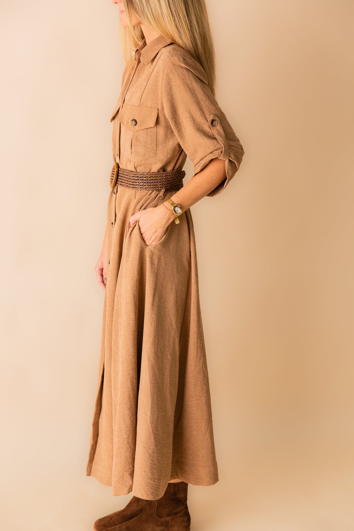 Canyon Belted Maxi Dress