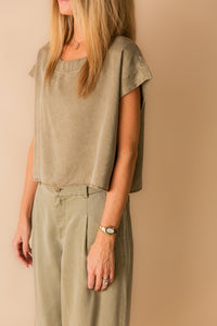Trish Button Back Top