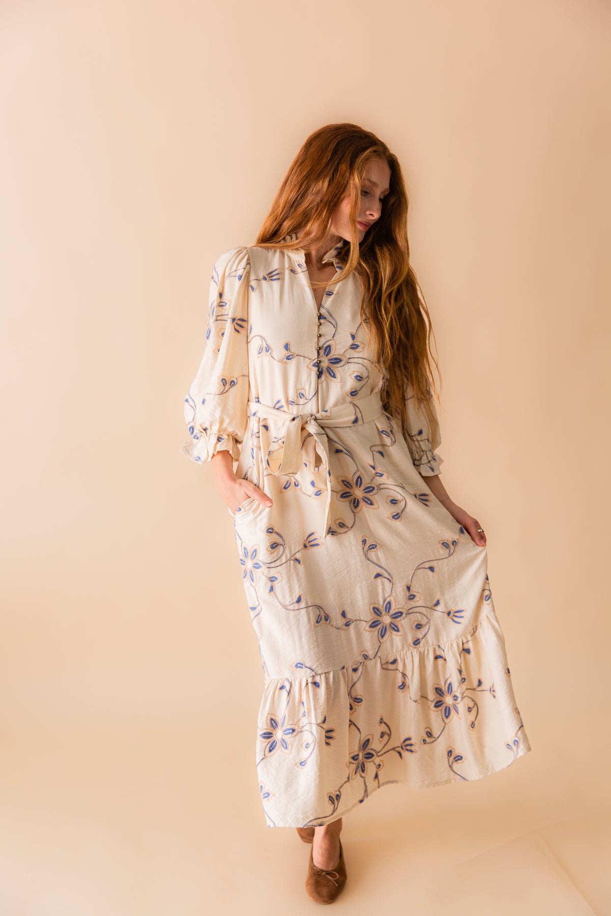 Maddy L/S Maxi Dress