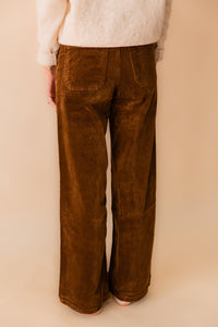 High Rise Straight Leg Jean Corduroy