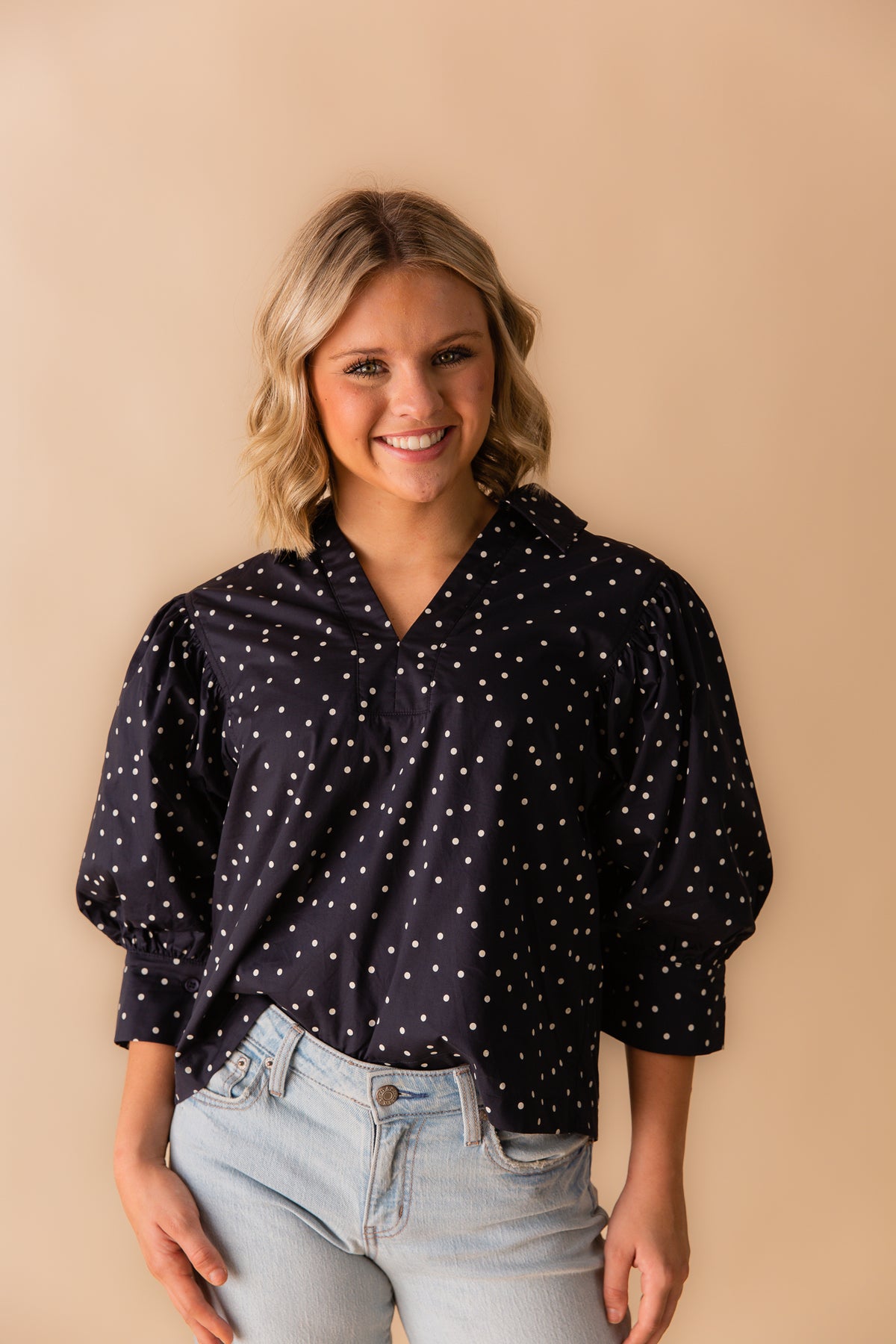 Lynn Polka Dot Blouse