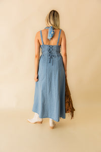 Leonora Indigo Midi Dress