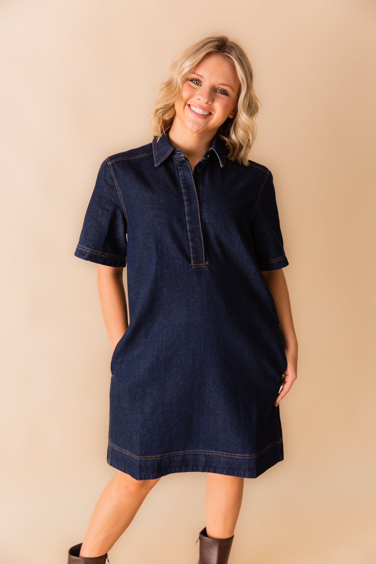 Jenna Collared Mini Dress