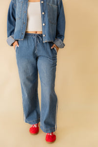 The Sidelines Denim Track Pant