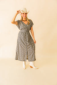 Sanna Iris Floral Midi Dress