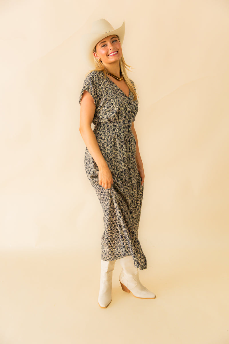 Sanna Iris Floral Midi Dress